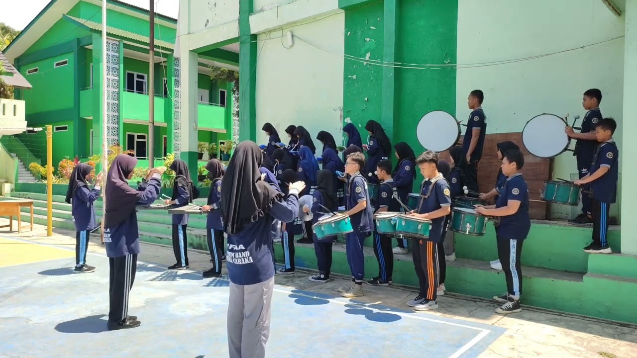Lagu Kebangsaan Indonesia Raya | Cover by Drum Band Bina Caraka MtsN 4 Tangerang