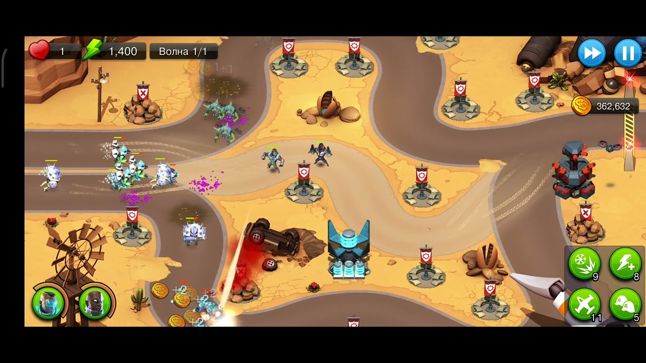 Alien Creeps. Hero Serdge 20 level. Test. Алиен Крипс. Герой Сердж 20 уровень. Тест @World0fGames