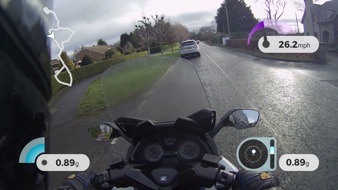 Introducing TomTom Bandit moto vlogging camera with Standard Overlays and External Mic Input 2.7K