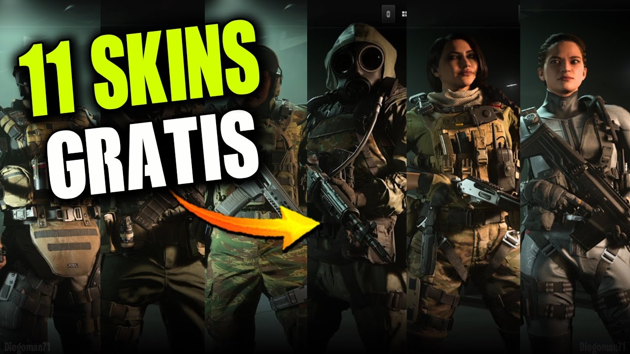 11 SKINS GRATIS SIN MULTIJUGADOR PARA WARZONE 2  | OPERADORES GRATIS