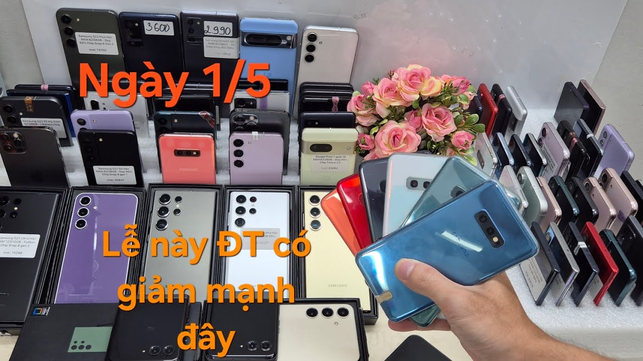 1/5 Điện thoại giá rẻ cấu hình cao, S20FE 256GB 3tr6,S23,M53, S10e , S22U, S23U new,S24U, pixel 8Pro