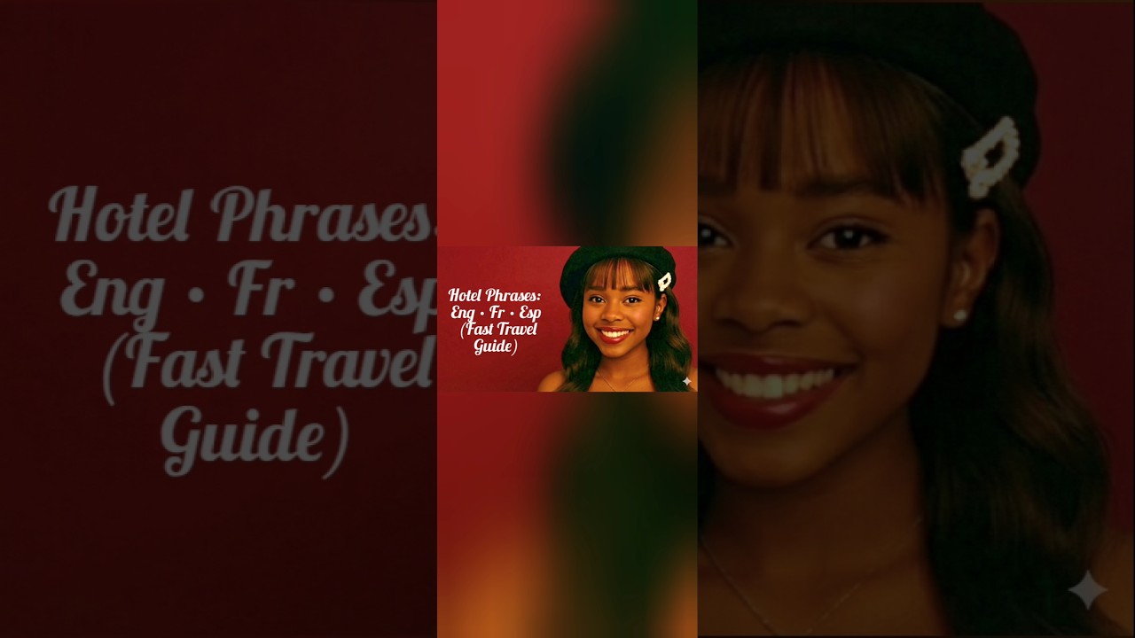 Hotel Phrases: English • French • Spanish (Fast Travel Guide) 