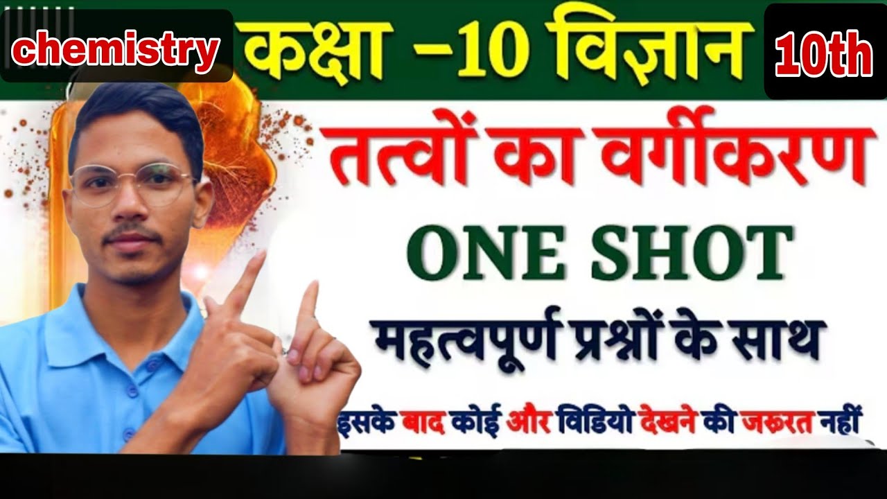 Class10th तत्वों का वर्गीकरण | Chapter 5 ka VVI Objective questions | One Shot ||  by Iqbal sir ||