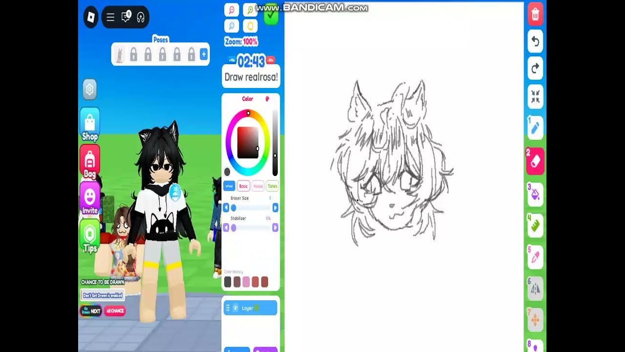 Drawing people in roblox Draw Me!!!