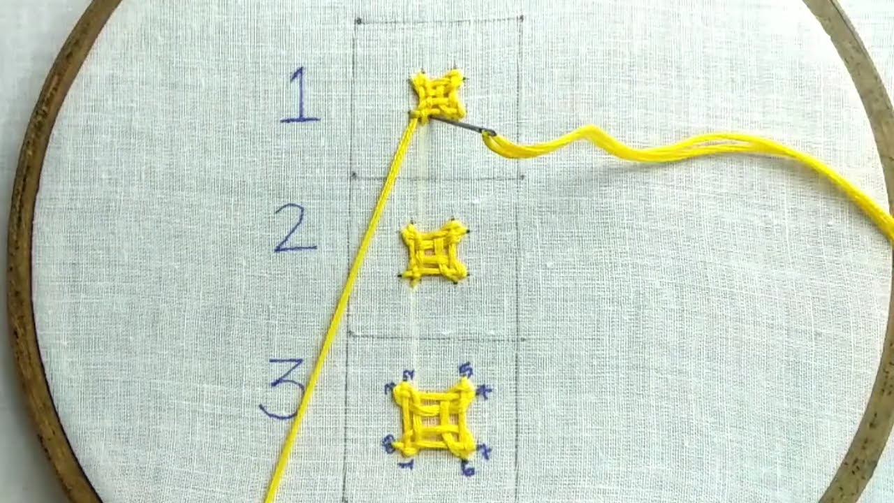 Basic kutch work hand embroidery, Sindhi embroidery very easy to do