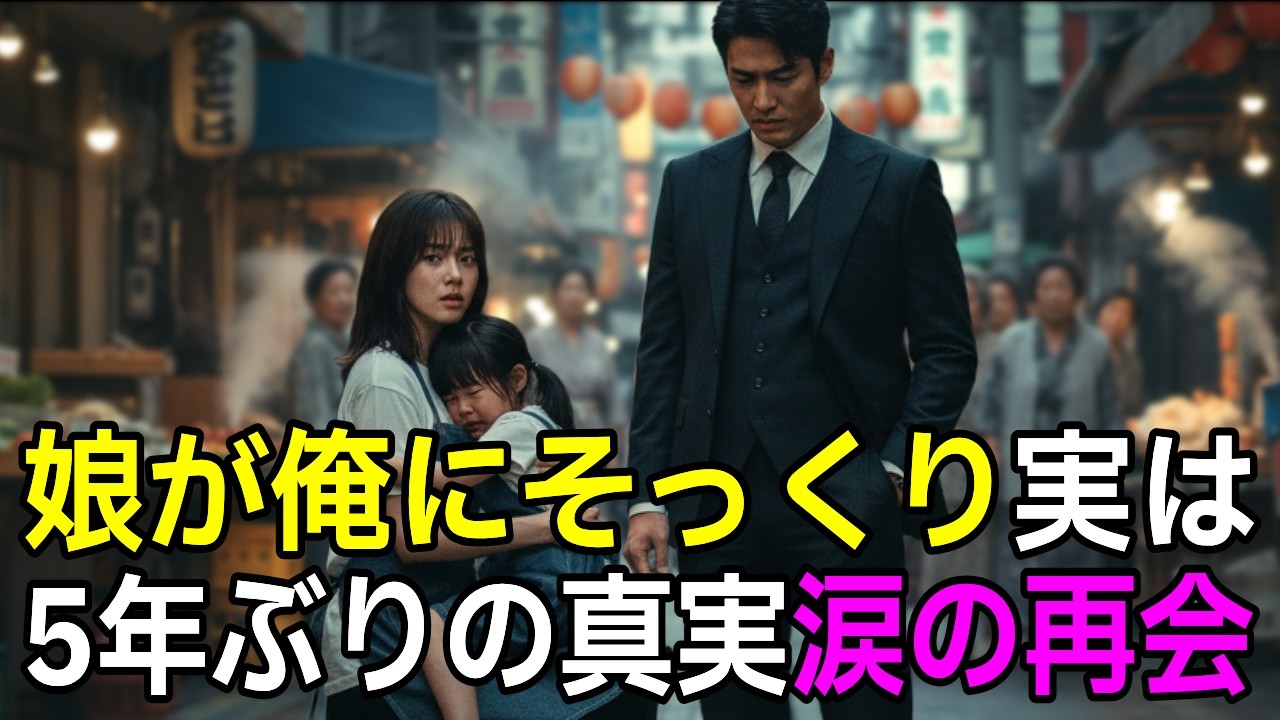【スカッと】八百屋で働く元カノ。娘が俺にそっくり…5年後に判明した衝撃の正体に涙が止まらない【シニア】