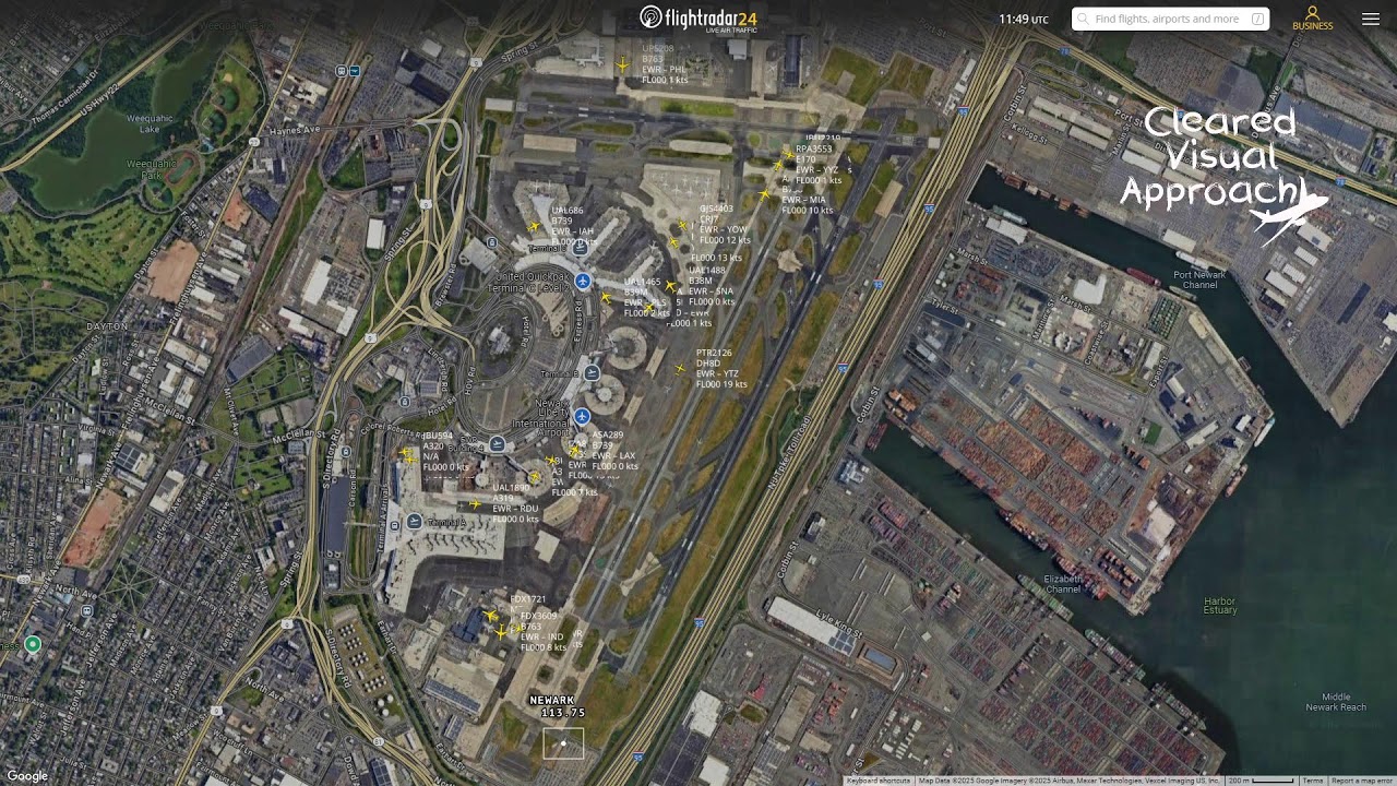 Newark KEWR Flightradar24 Livestream with Tower  Live Air Traffic Control 30/07/2025