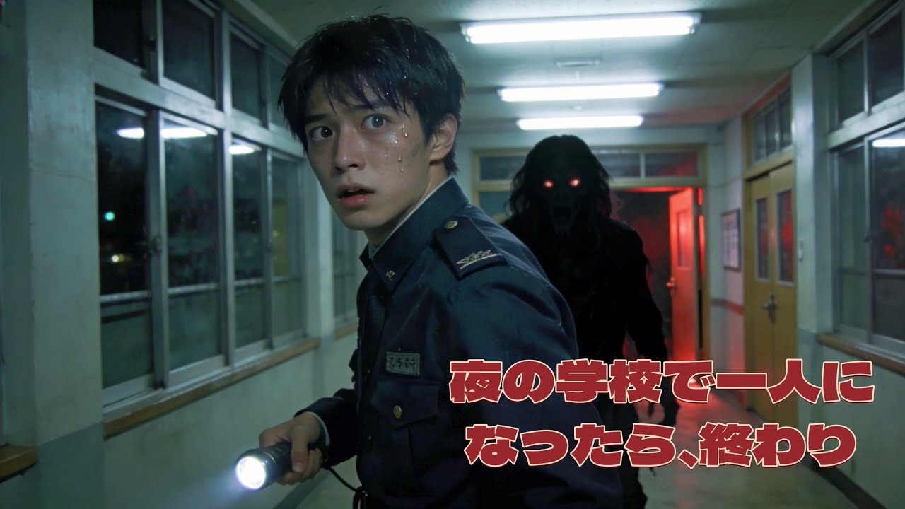 夜間警備のバイトを始めたら、学校が“何か”に支配されていた