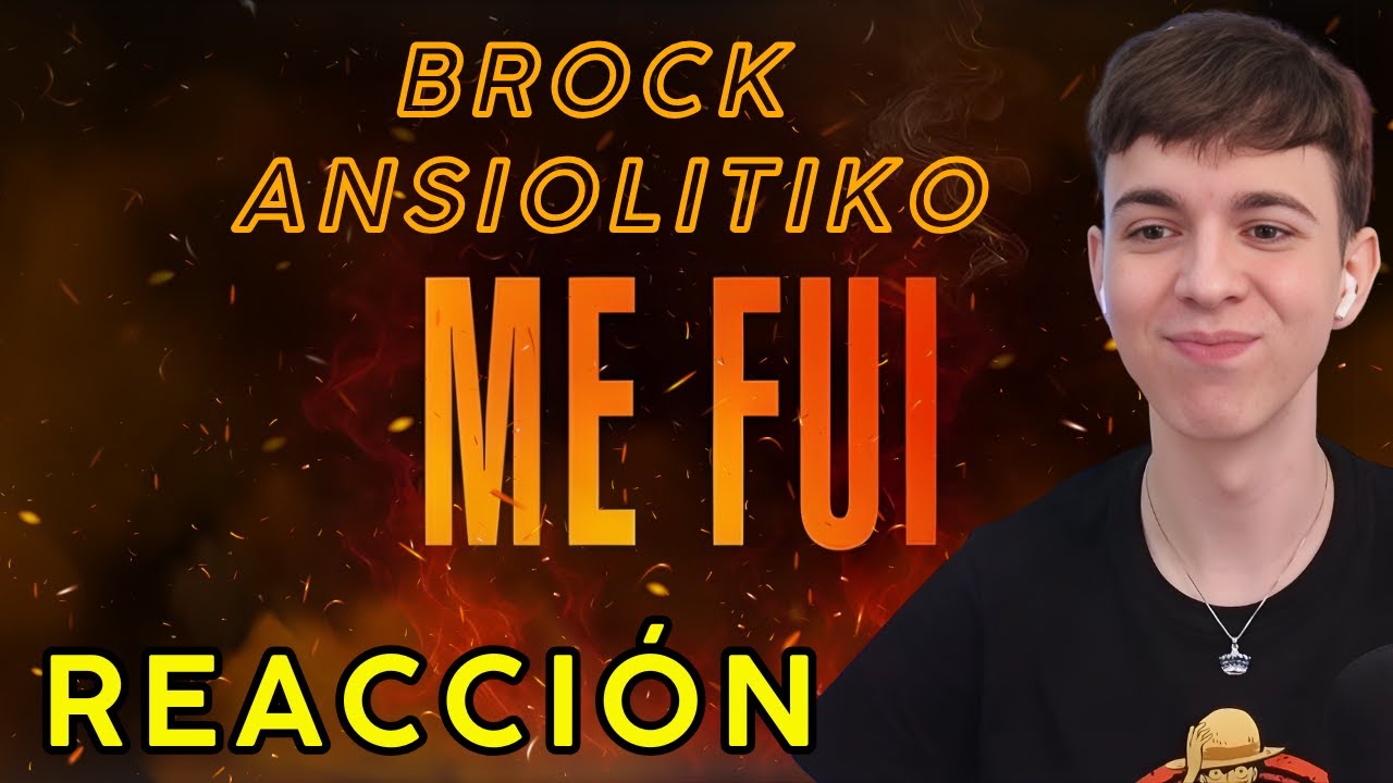 Mi reacción a Brock Ansiolitiko - ME FUI 🔥