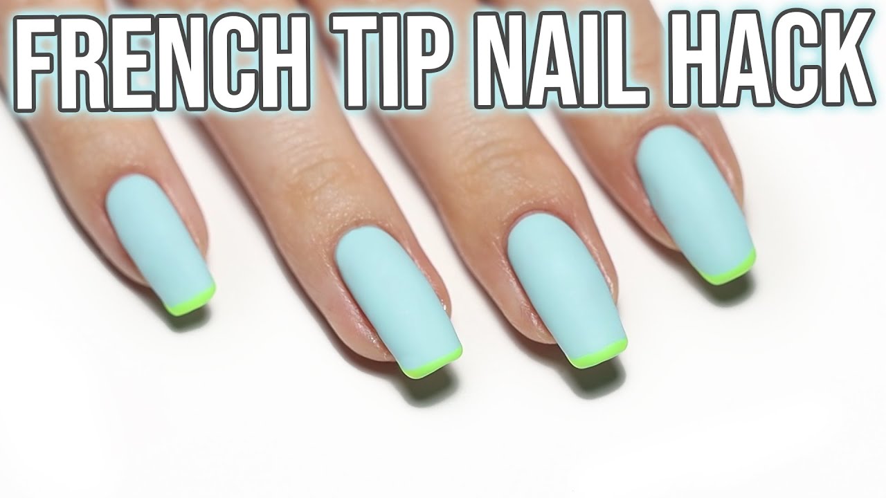 French Tip Nail Art HACK 💛 ZEESEA & Picasso Gel Polish