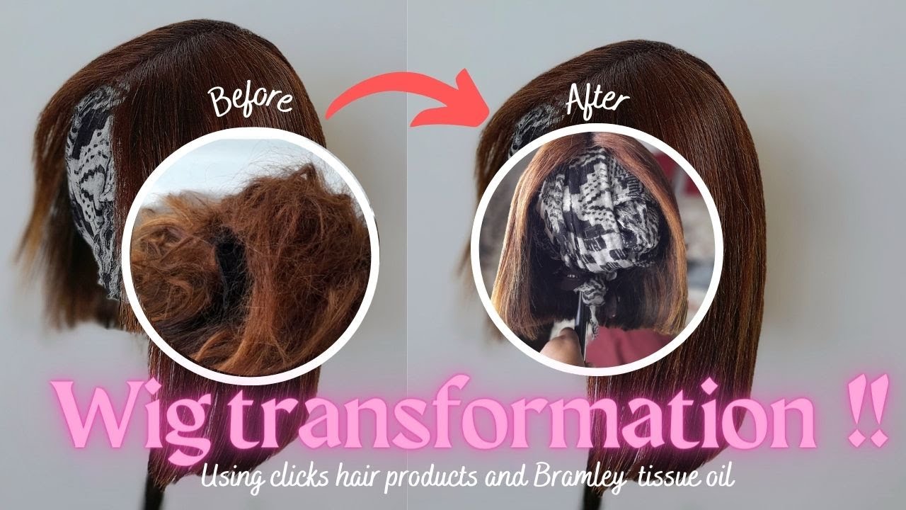 Wig Treatment @home: How to treat your wig using clicks hair rescue and tissue oil |SA Youtuber