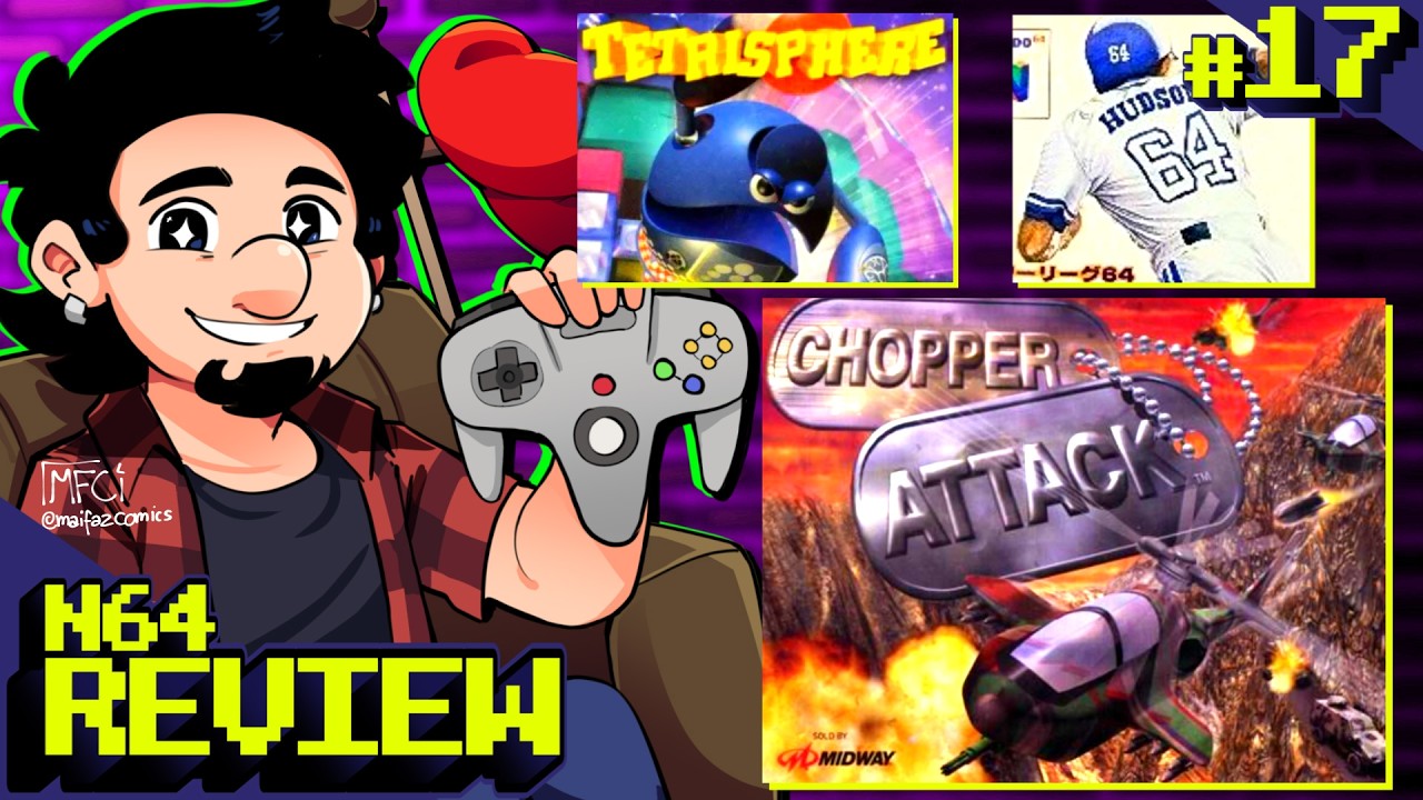 Zerando64 - Tetrisphere | Power League 64 | Chopper Attack (Análise)