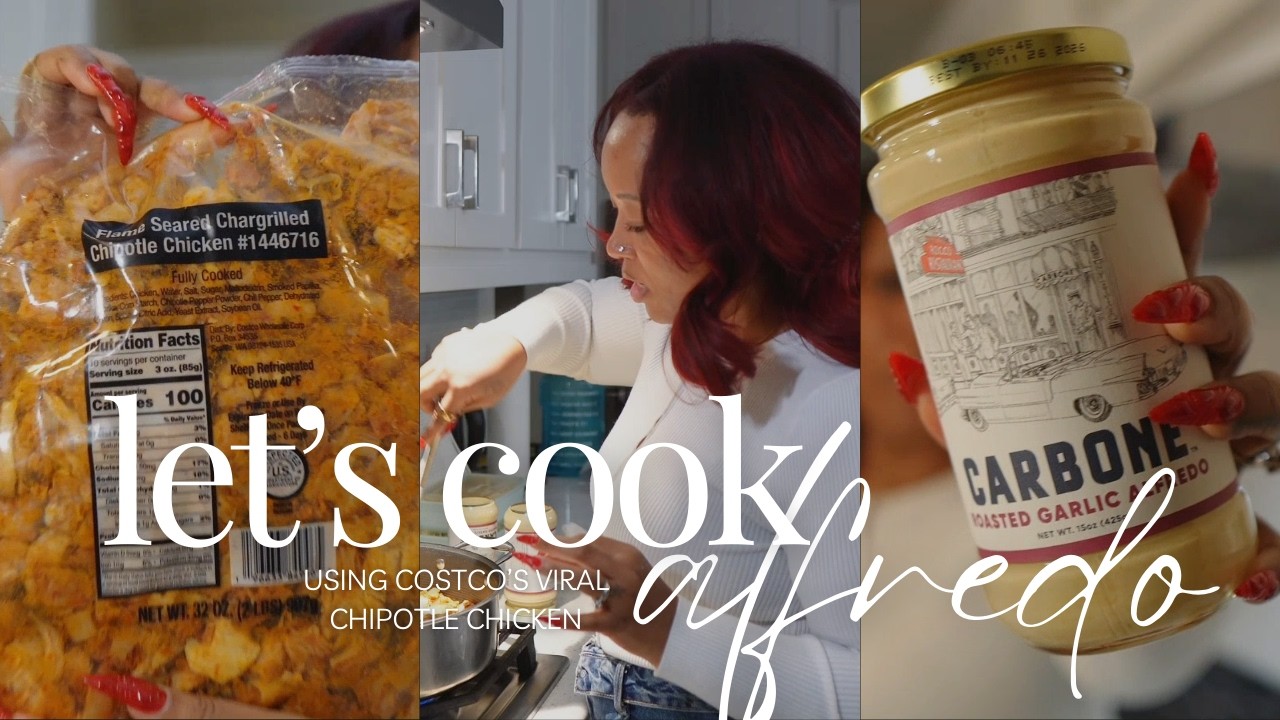 Costco Chipotle Chicken Alfredo Pasta: Make this viral meal in 10 Minutes (Easy Weeknight Meal) 🔥