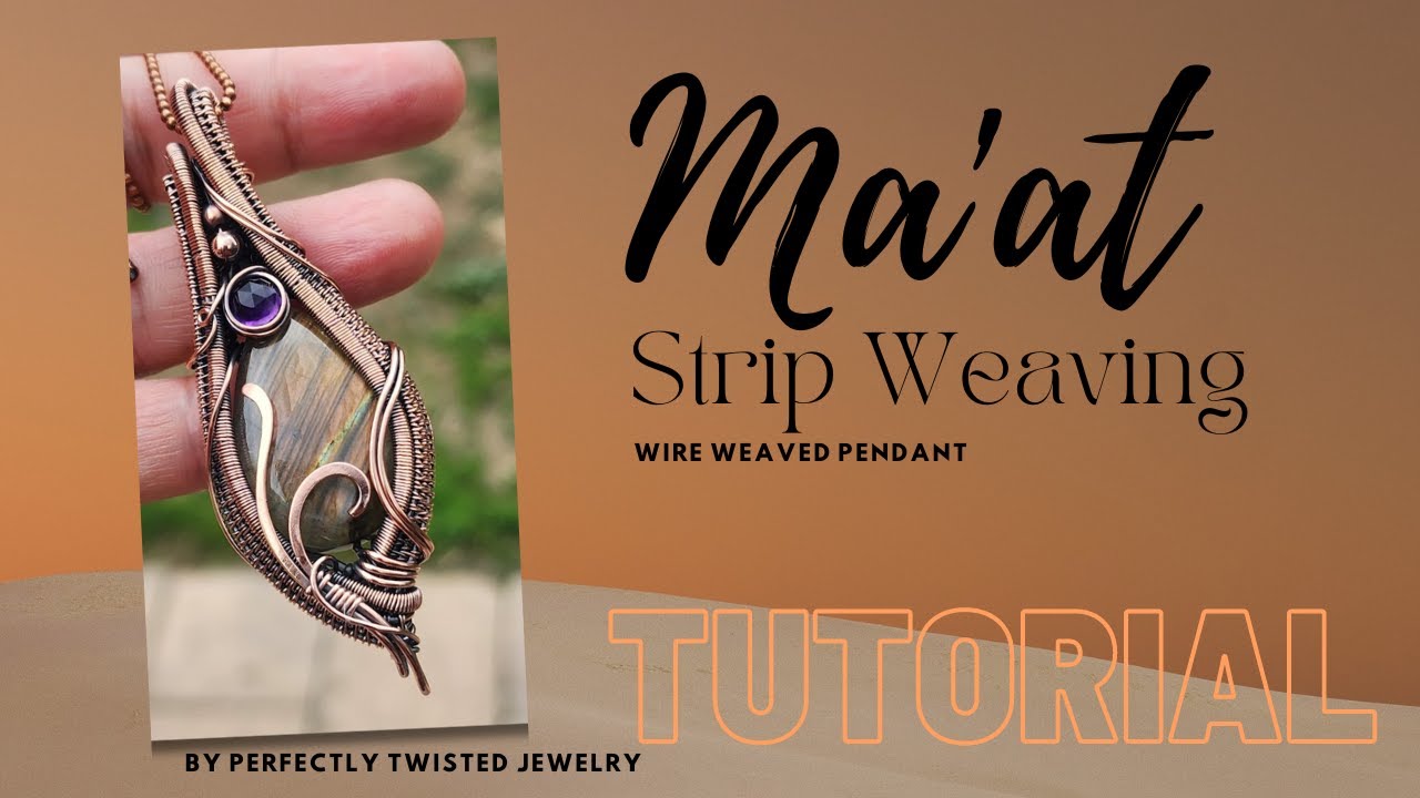 Ma'at Strip Weaves Pendant Tutorial