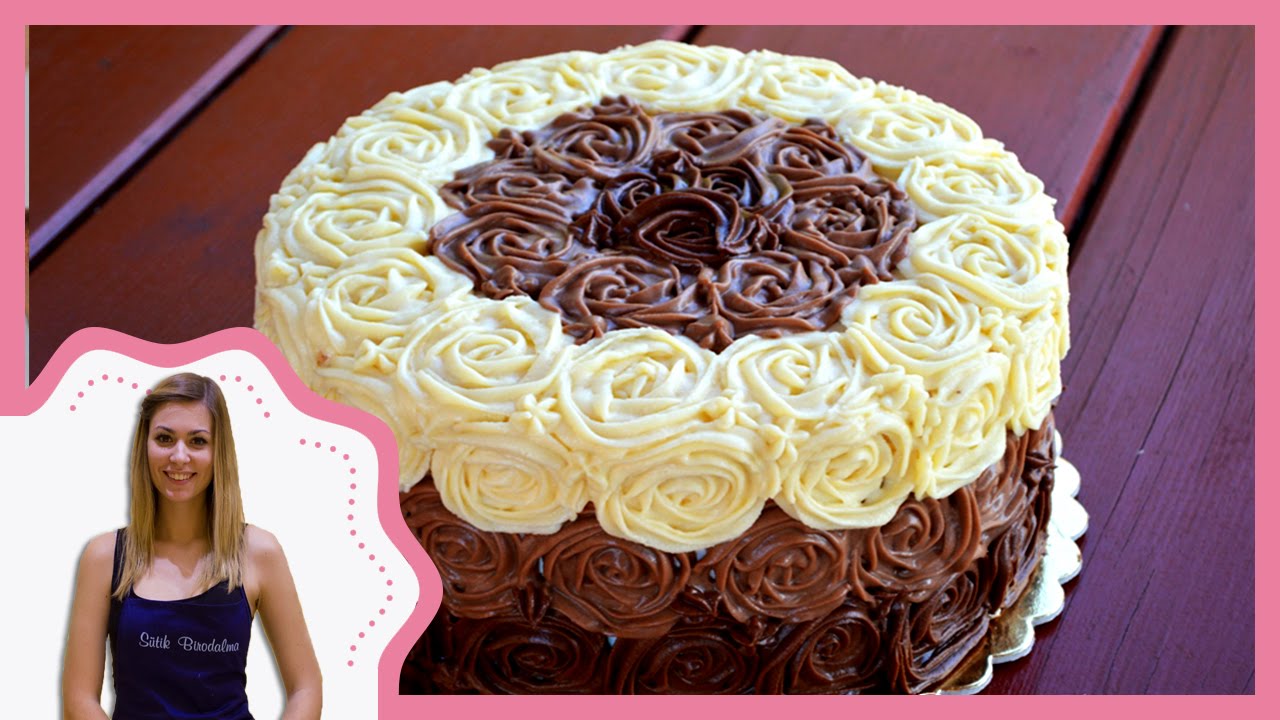 Csokoládé rózsás torta / How to: Chocolate rose cake (Sütik Birodalma)