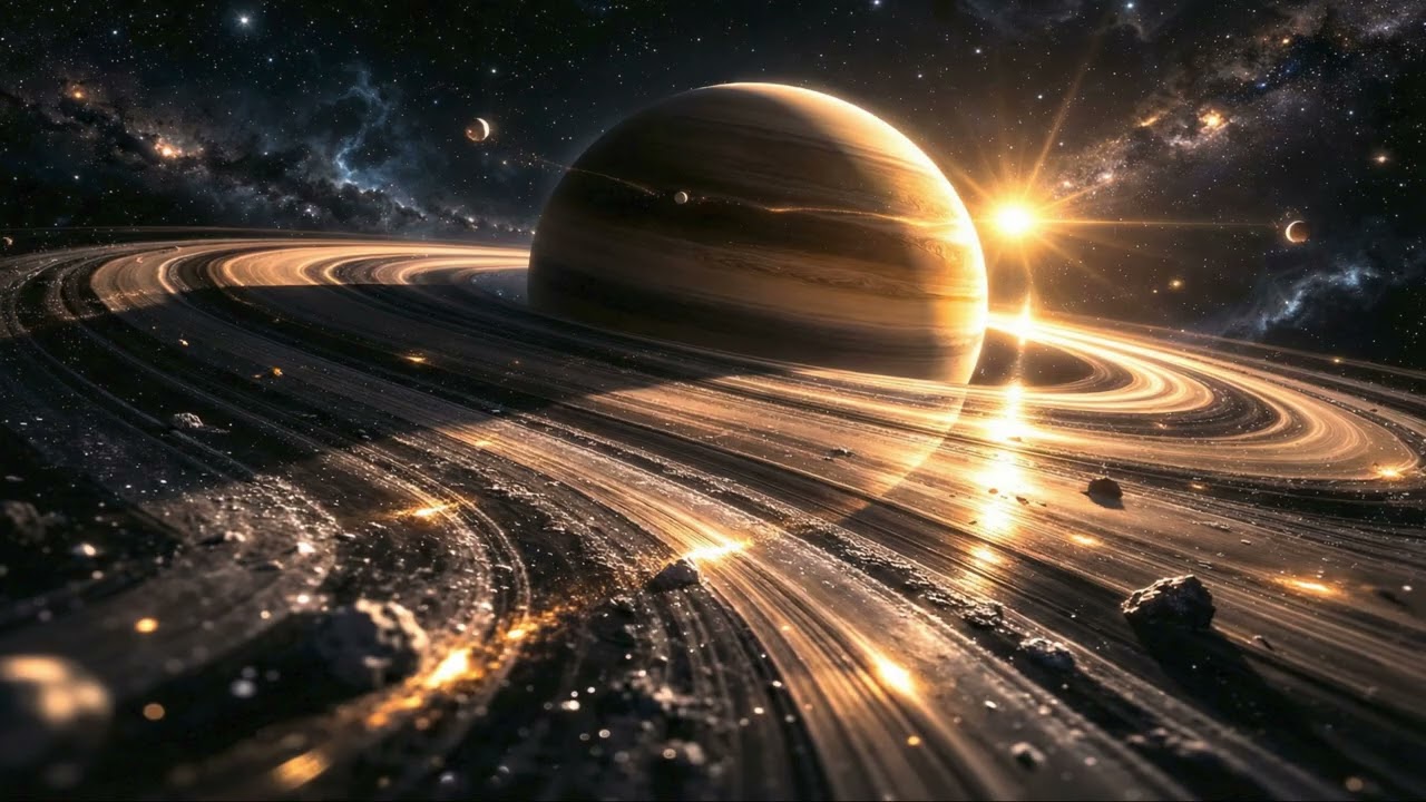 Saturn Rings View — Deep Sleep — 3 Hours