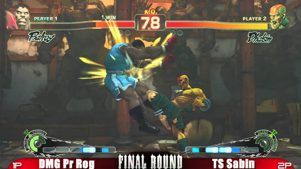 DMG PR Rog vs TS Sabin FRXIV Super Street Fighter 4 Top 16 Part 1