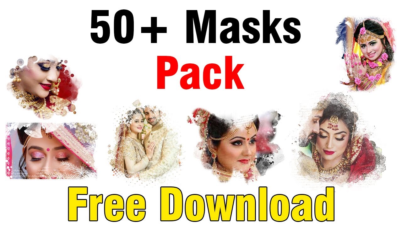 50+ Masks pack for Photoshop free download