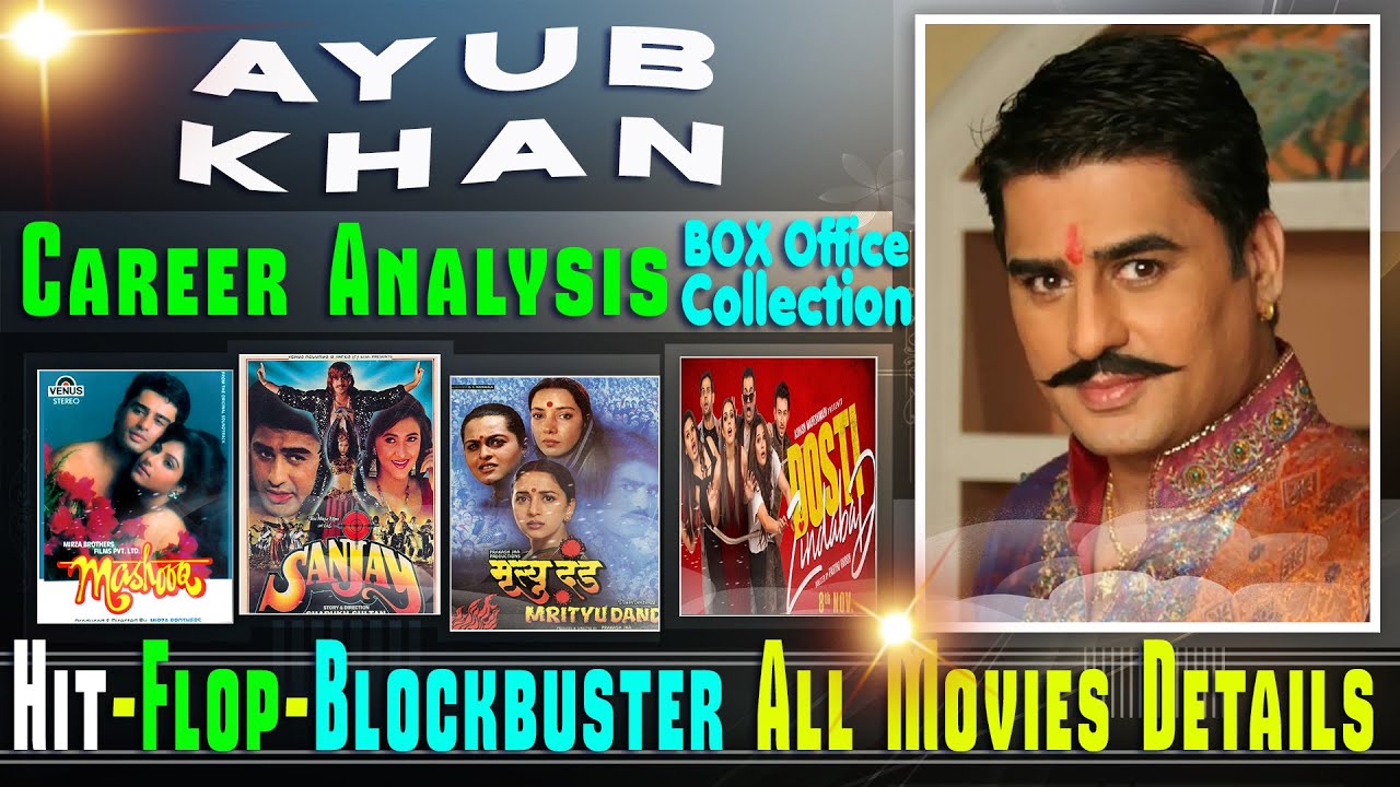 Ayub Khan Box Office Collection Analysis Hit and Flop Blockbuster All Movies List.
