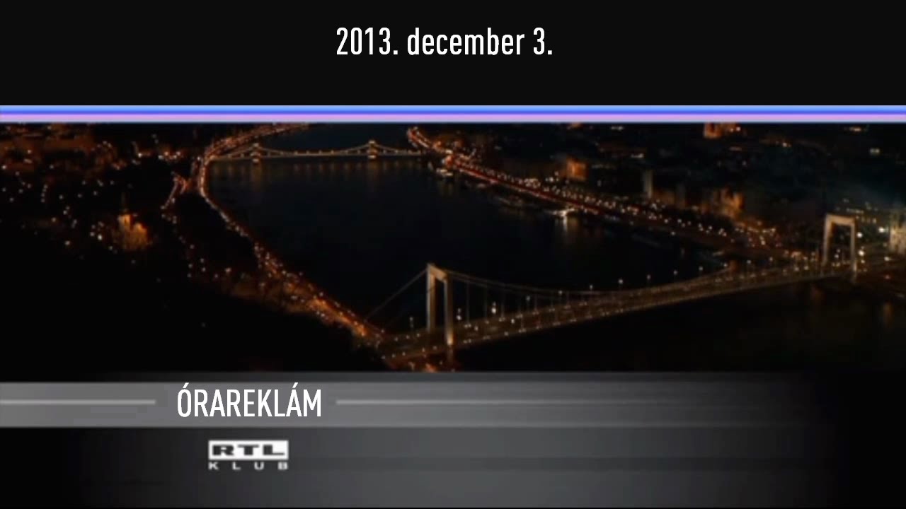 RTL Klub órareklám 2013. december 3.