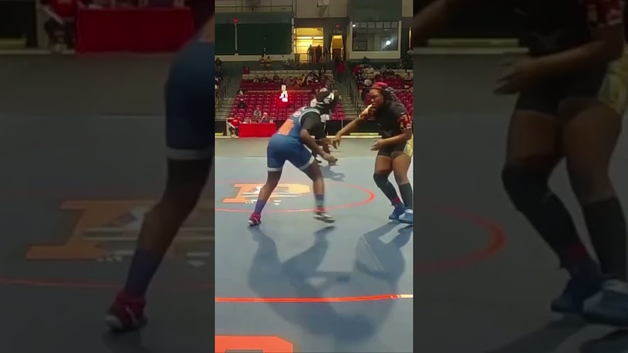 MPSSAA 190lbs Girls State Championship, Round 1 Clip (Jabea Ewane)