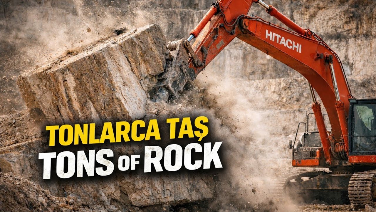 Traverten Ocağında Bir Gün / Tonlarca Blok Nasıl Çıkarılıyor? | Inside a Stone Quarry