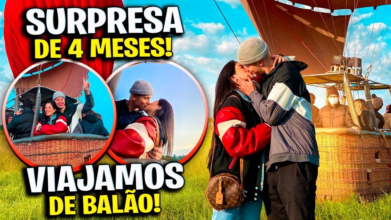 VLOG - SURPRESA DE 4 MESES DE NAMORO !! PASSEIO DE BALÃO !!
