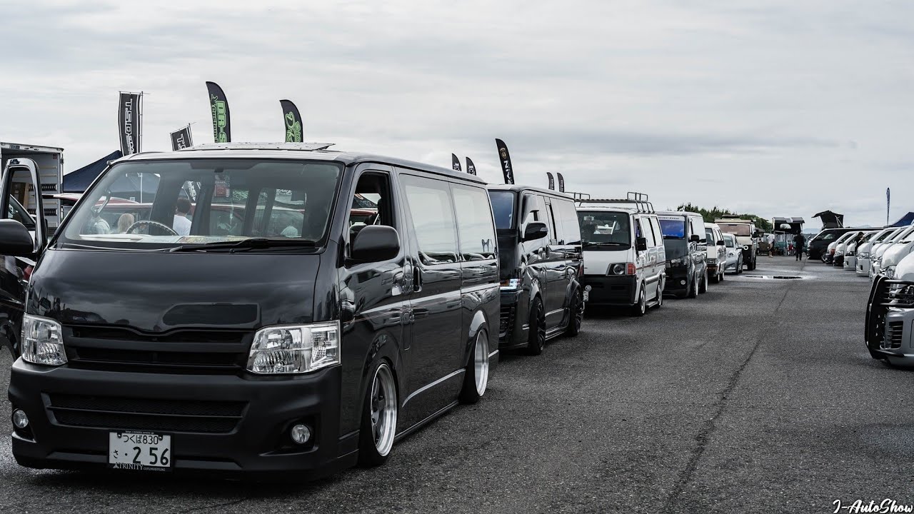 SBM大阪2023 搬入 ほぼ全台 - STYLE BOX MEETING 2023 500 HIACE & NV350 meet
