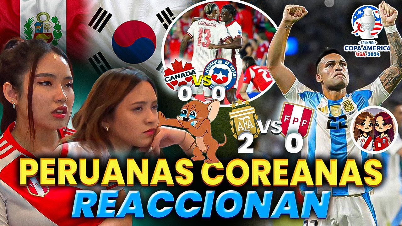 ARGENTINA VS PERÚ y CHILE VS CANADÁ | DOBLE REACCION | COPA AMERICA 2024