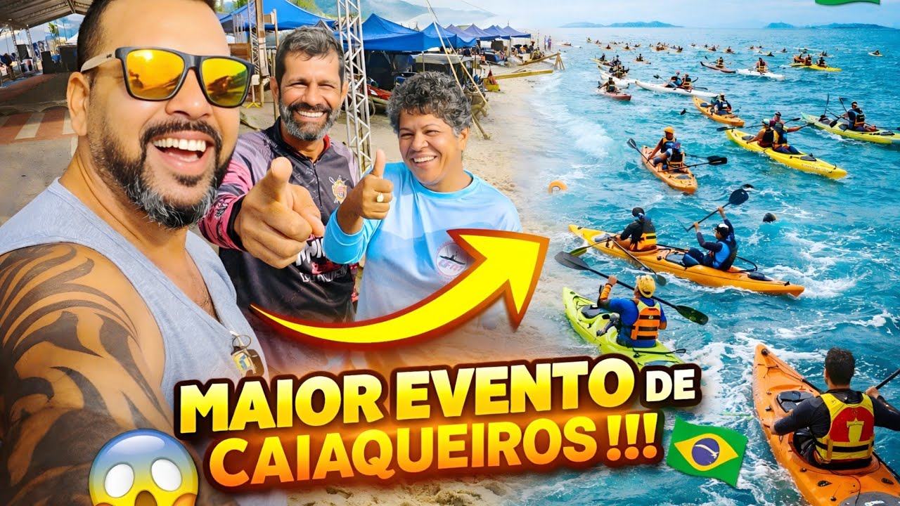 Itaipuaçu Maricá é Hoje o Maior Evento de Caiaqueiros do Brasil 😱🇧🇷
