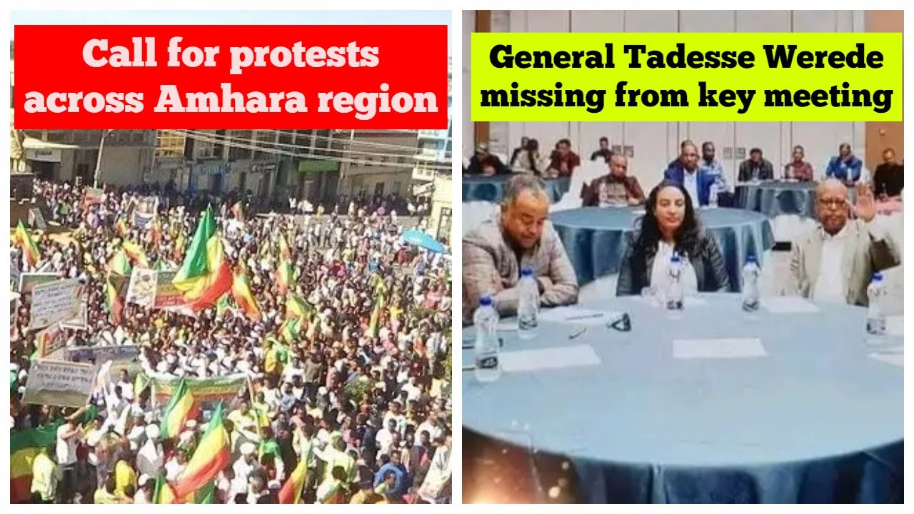 Call for protests across Amhara region | General Tadesse Werede missing from a key meeting