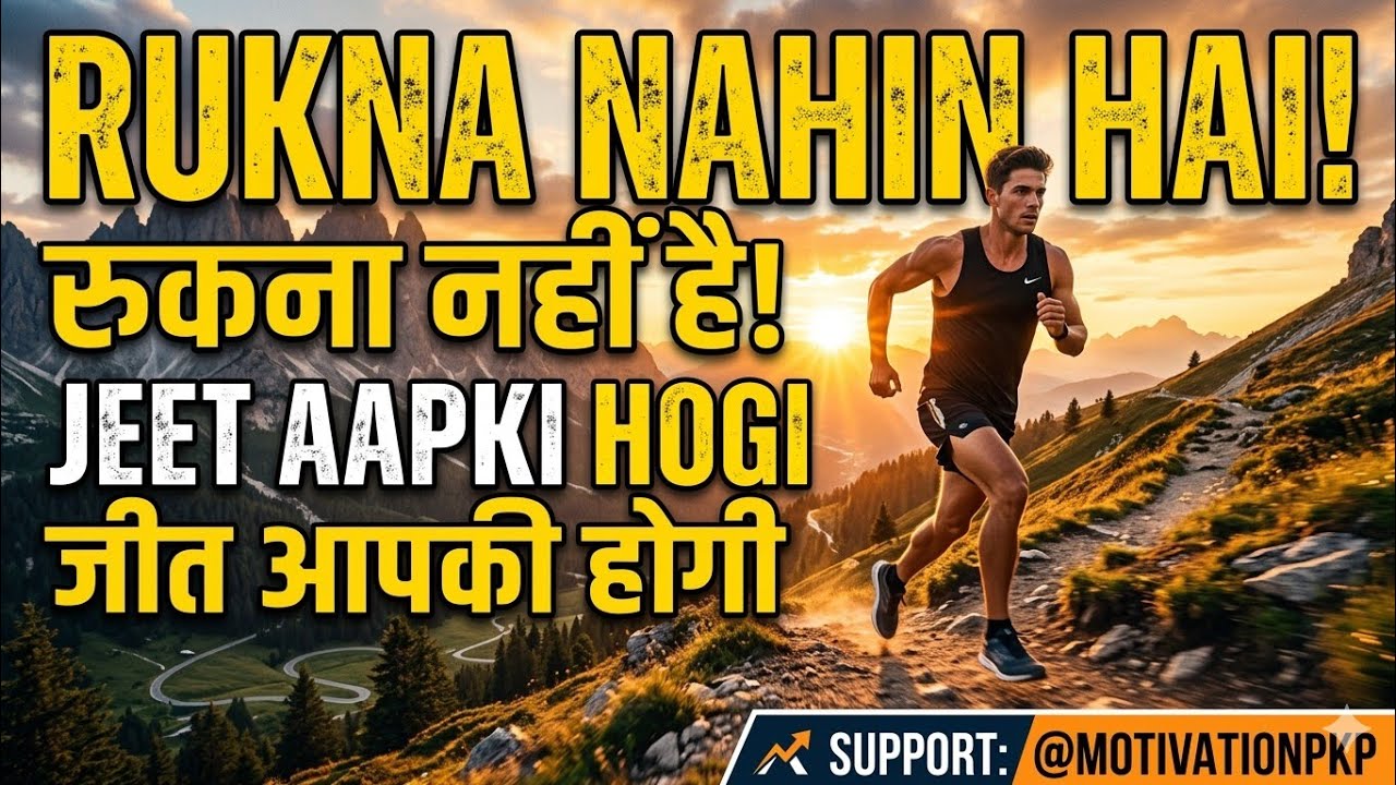 “रुकना नहीं है, झुकना नहीं है – जीत आखिर आपकी ही होगी | Powerful Motivation” 💪🔥@MOTIVATIONPKP 