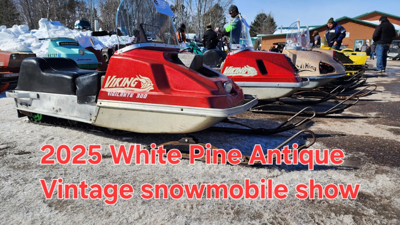 White Pine antique and vintage snowmobile show 2025