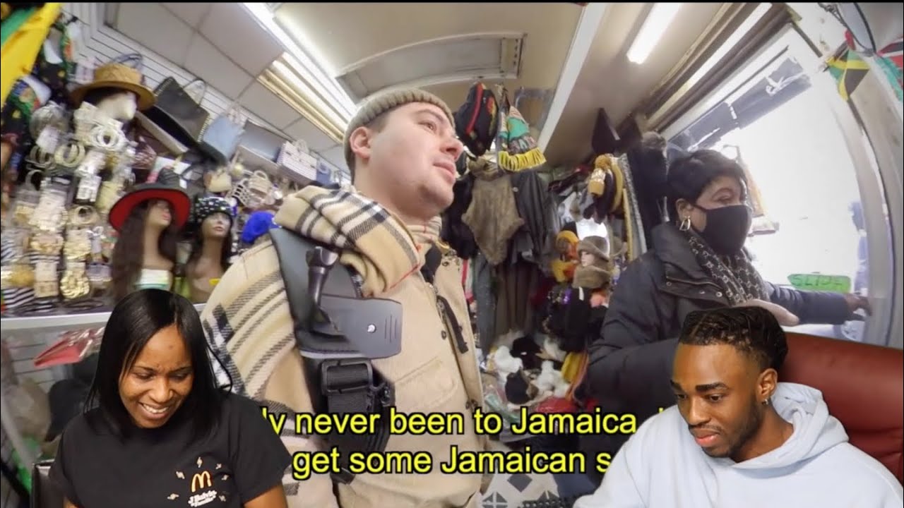 JAMAICANS REACT TO WHITE JAMAICAN MAN ACCENT FUNNY REACTION NYC 😂
