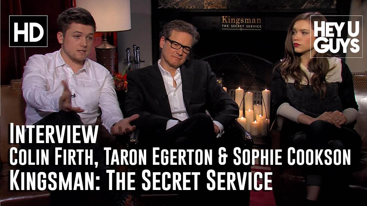 Colin Firth, Taron Egerton & Sophie Cookson Interview - Kingsman: The Secret Service