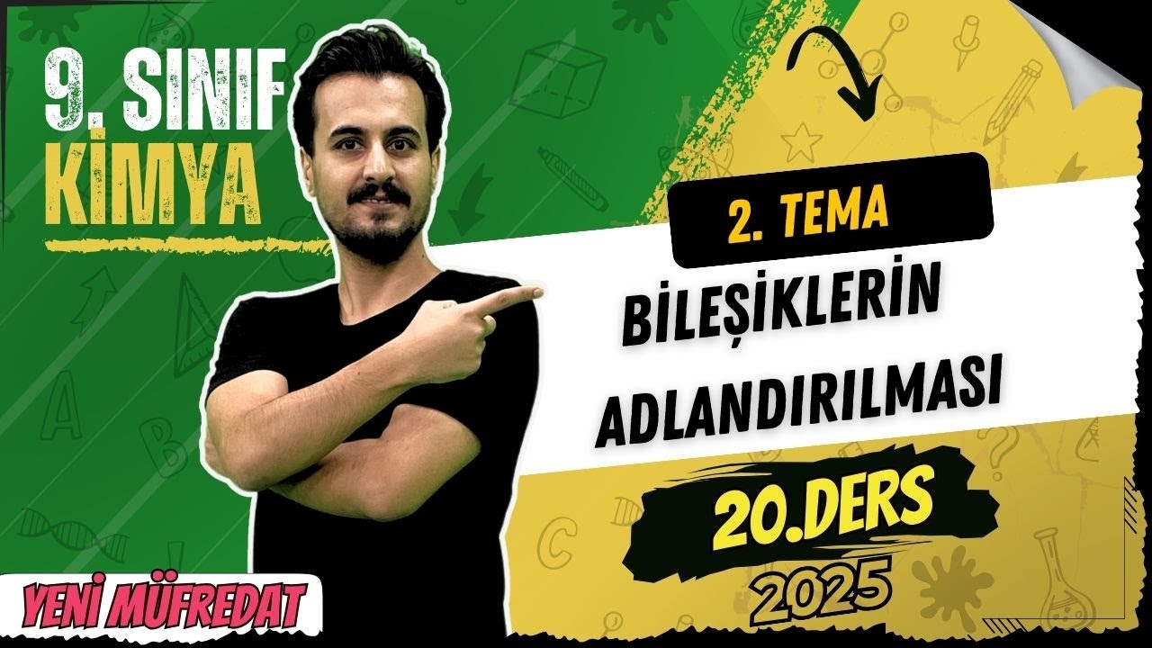9. Sınıf Kimya | 2.Tema 1.Bölüm | Bileşiklerin Adlandırılması | 20. Ders | Yeni Müfredat