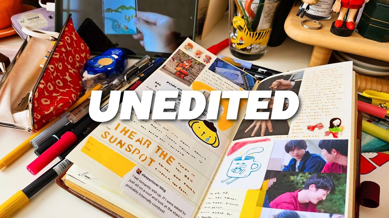 + I updated my weekly insert and filmed it | traveler's notebook journal with me