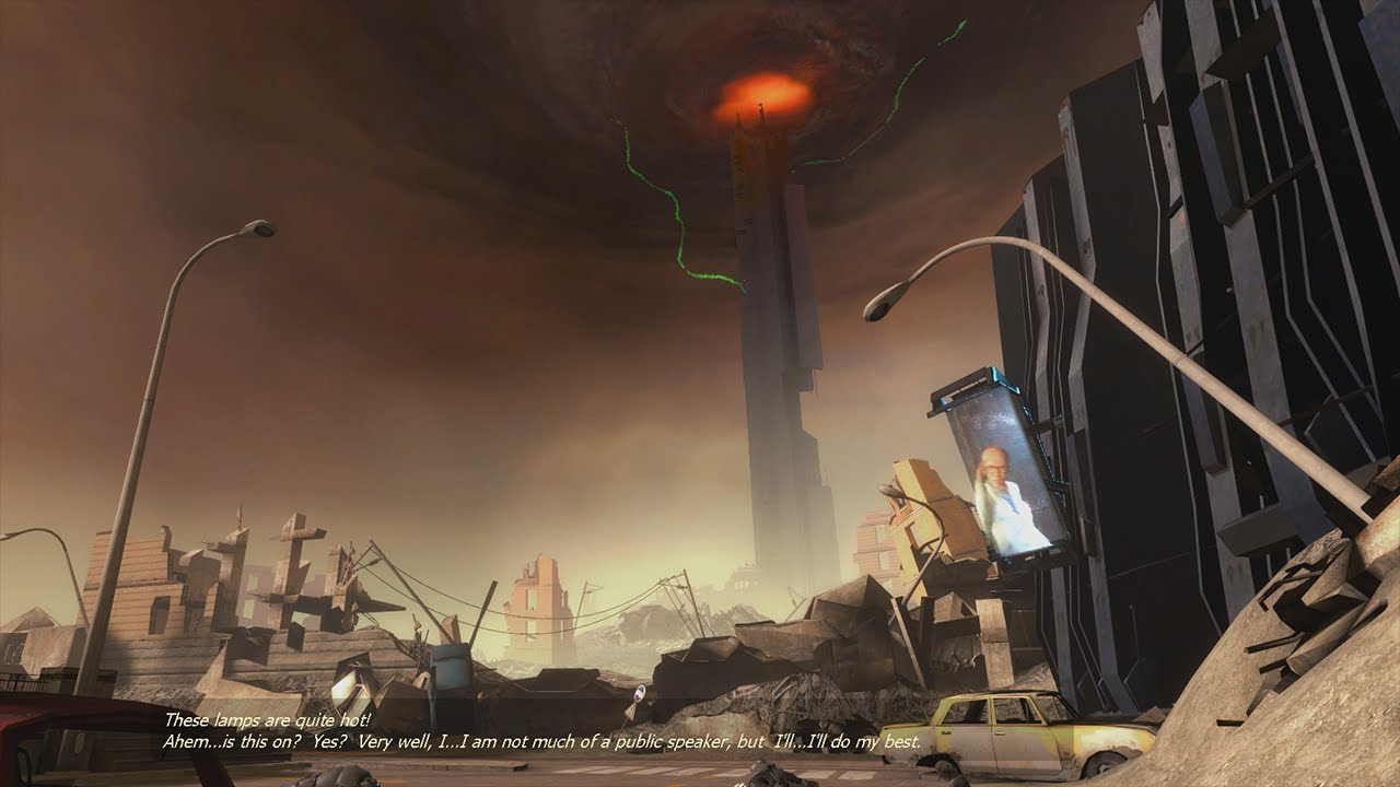 'Evacuate City 17 at once!' Dr. Isaac Kleiner speech in Half-Life 2 Episode One