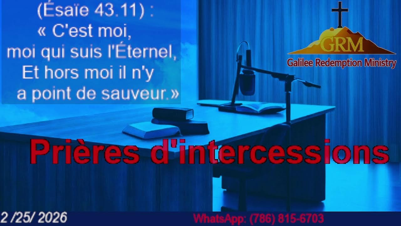 Live :  prières d’intercessions