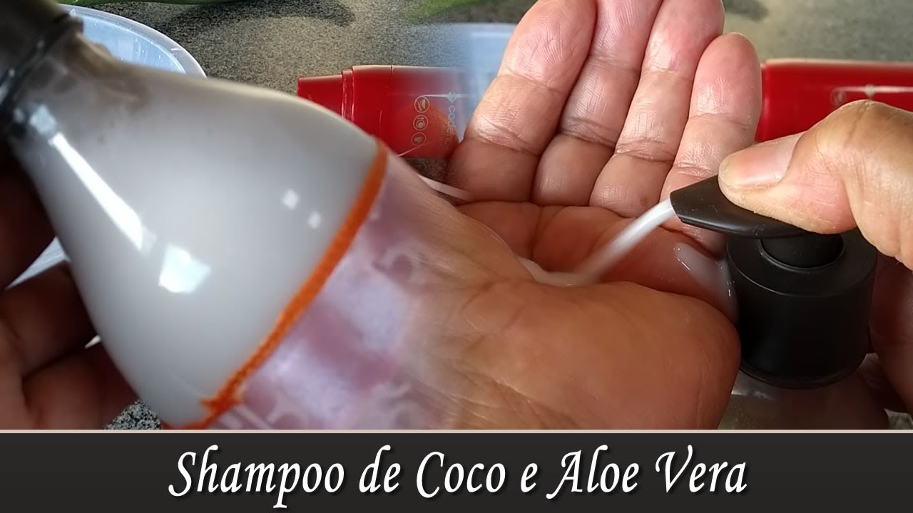 Shampoo de Coco e Aloe Vera - Esteh Vídeos