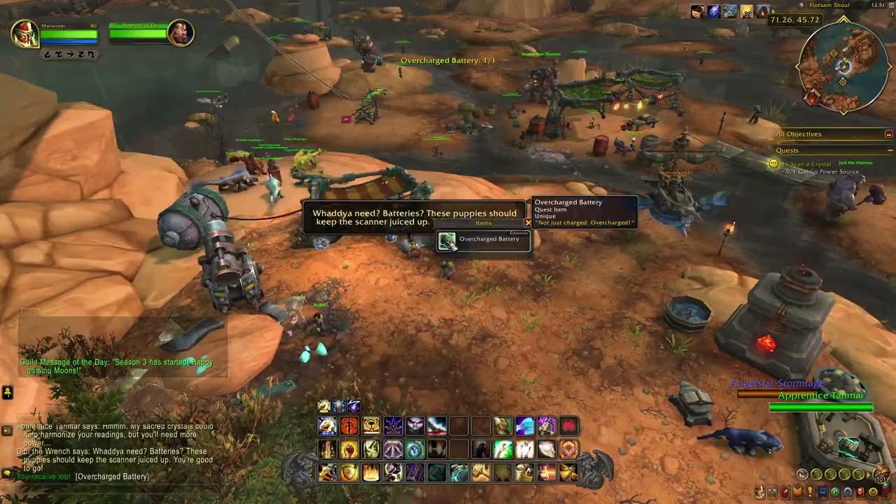 The War Within Quest 797: To Scan a Crystal