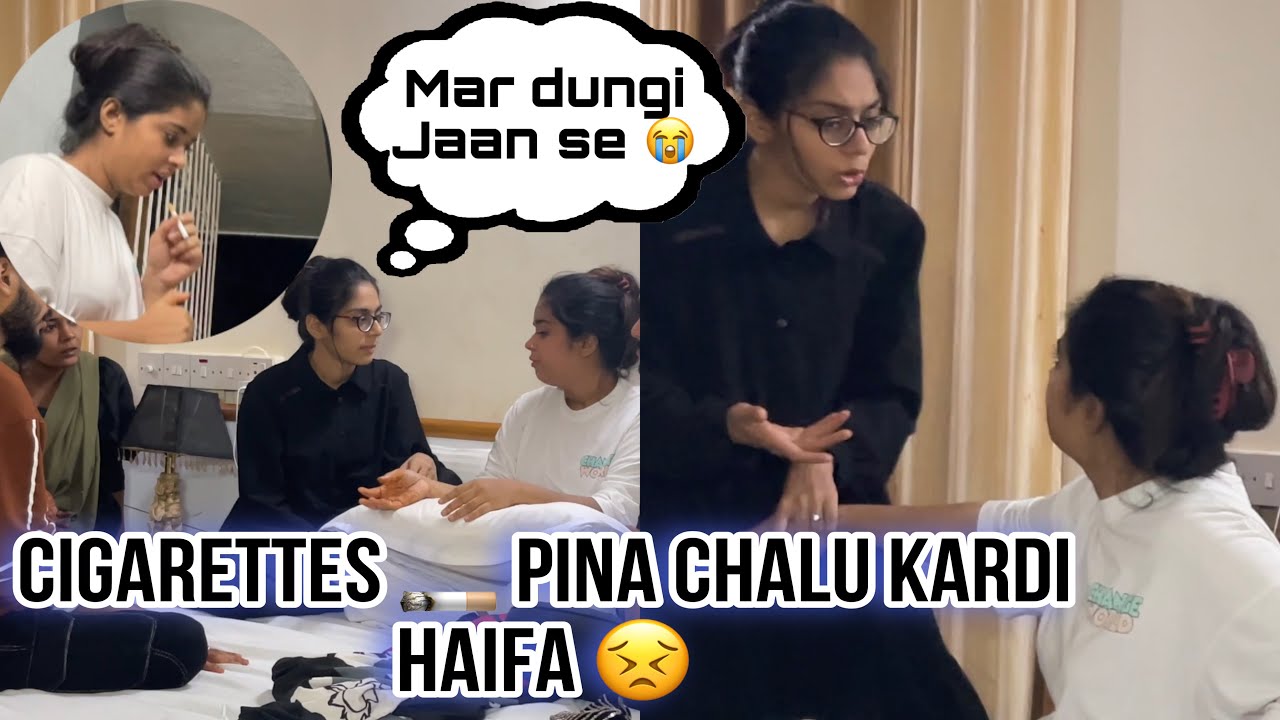 Prank on huda appi & ruhina || Cigarettes 🚬 pine chalu kardi haifa || Haifa’s vlog