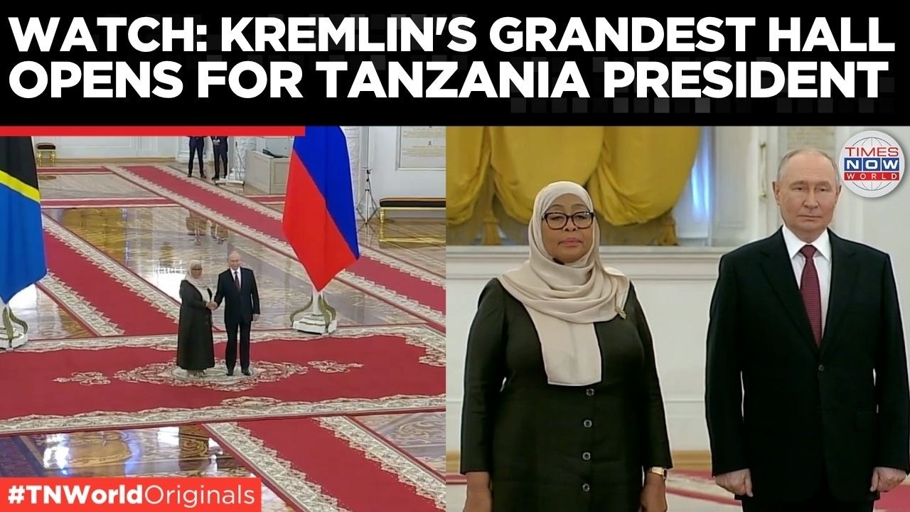 KREMLIN SPECTACLE: Putin Rolls Out Grand Kremlin Ceremony for Tanzania's President