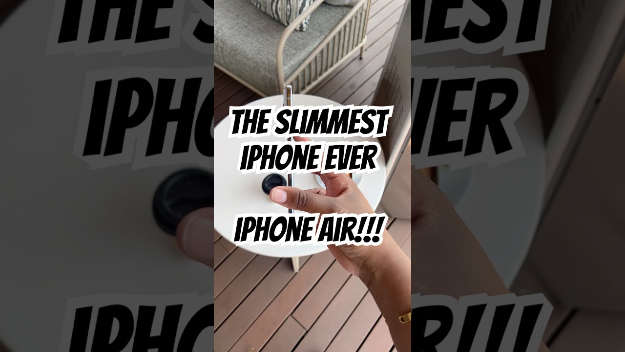 The slimmest iPhone ever #iphoneair #iphonelaunch