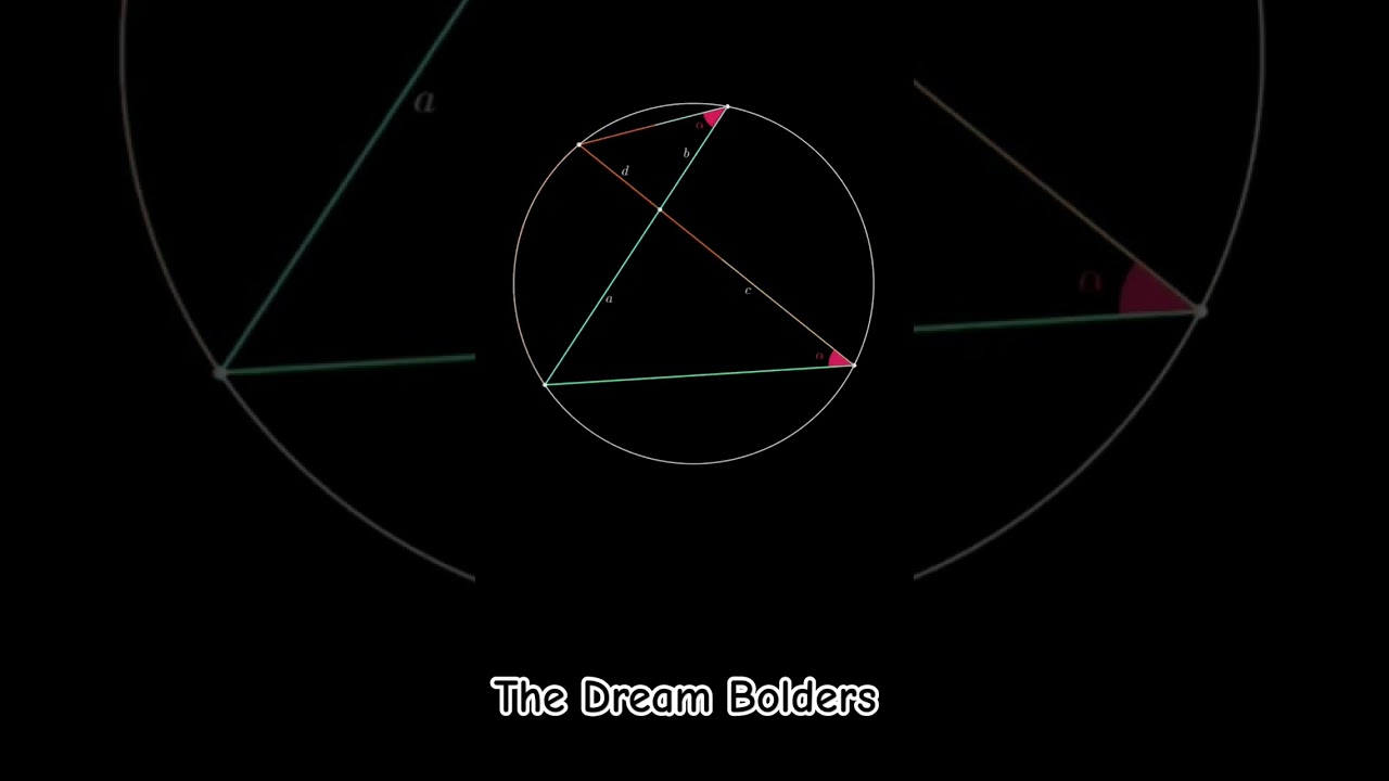 Visualize the Intersecting Chords Theorem Proof #maths #mathematics #trending #viral #shorts #short
