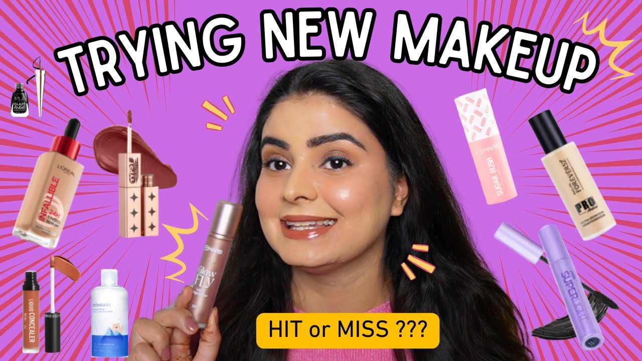 Testing TRENDING SKINCARE & MAKEUP on Acne Skin | Worth buying or Not ? Kashika