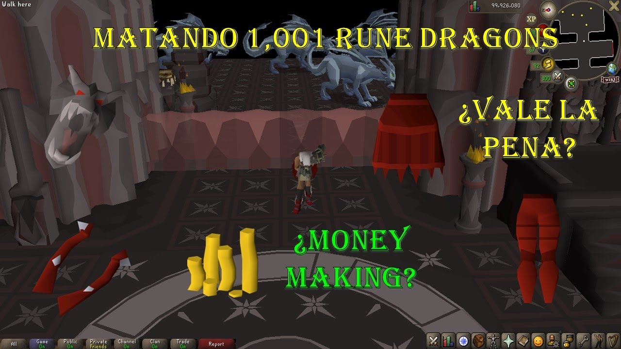Matando 1,001 Rune Dragons (OSRS ¿Vale la pena?)