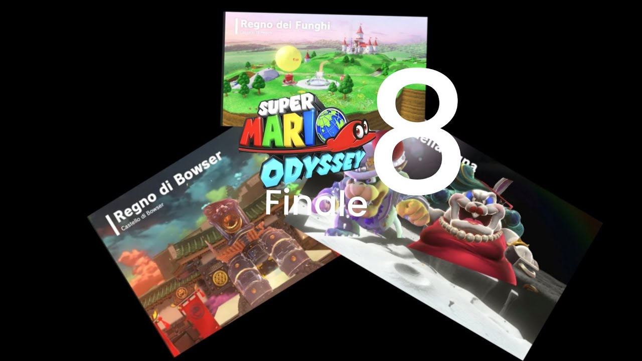 Super Mario odyssey episodio 8, Boss robot brodal, Regno della luna, bosso madre, Boss finale, Regno