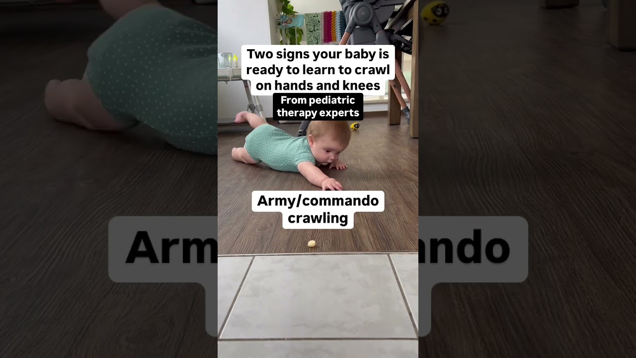 Is your baby ready to crawl on hands and knees?