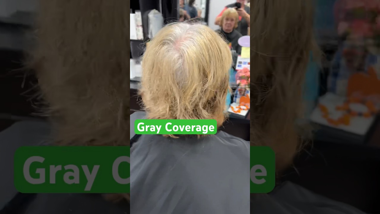 Gray Coverage W/Matrix So-color DA 507NG 509NG equal parts 20vol W/K18 and WOW dream coat